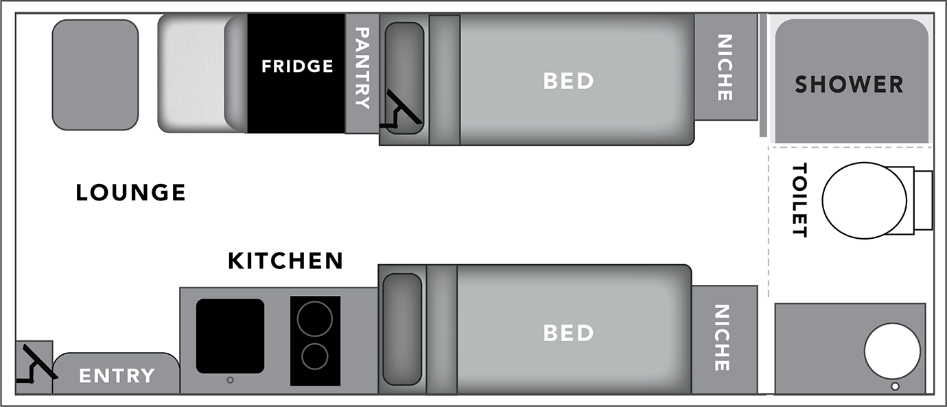 NAM8SB Caravan Floorplan
