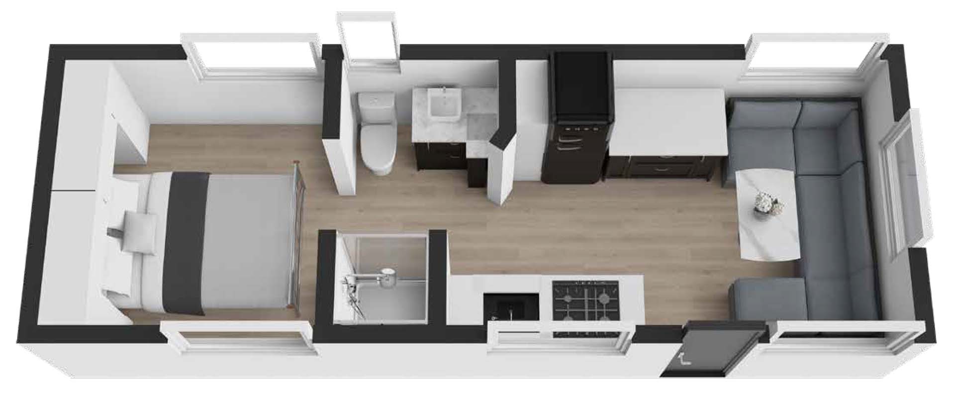 OZ22 Caravan Floorplan