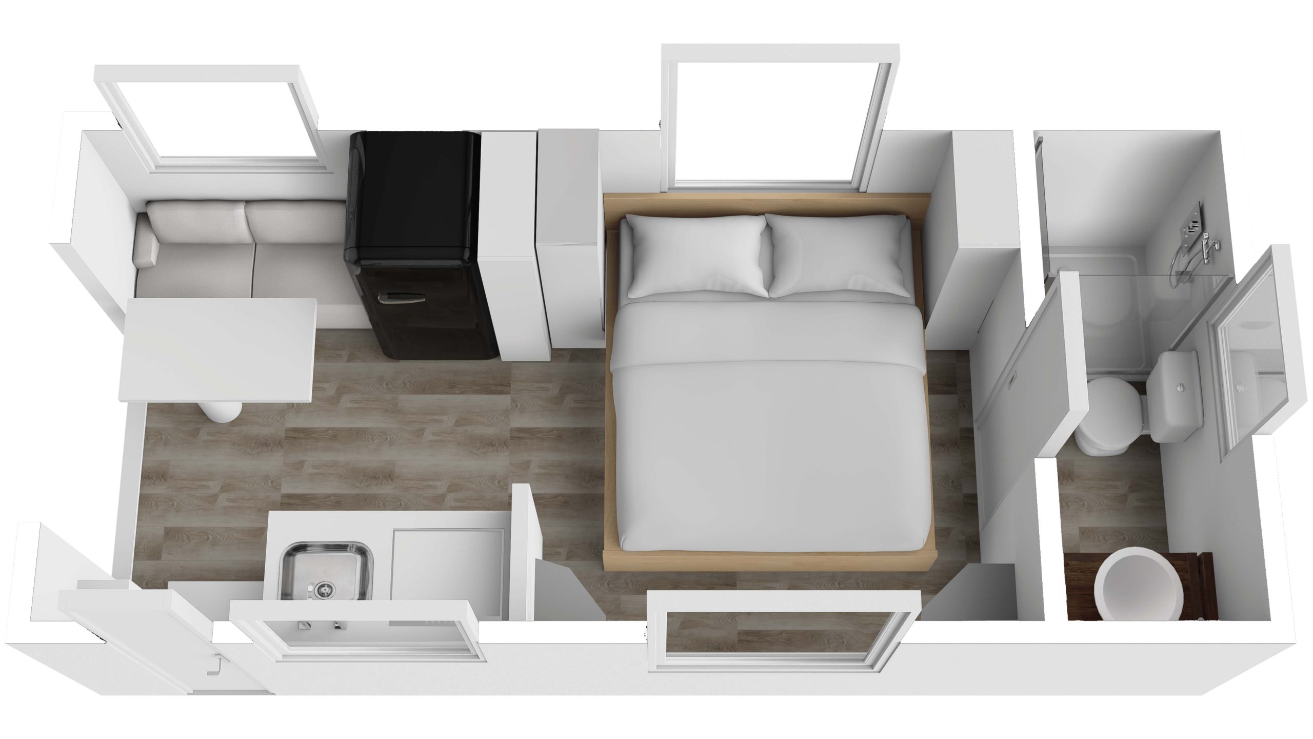 NAM8QB Caravan Floorplan