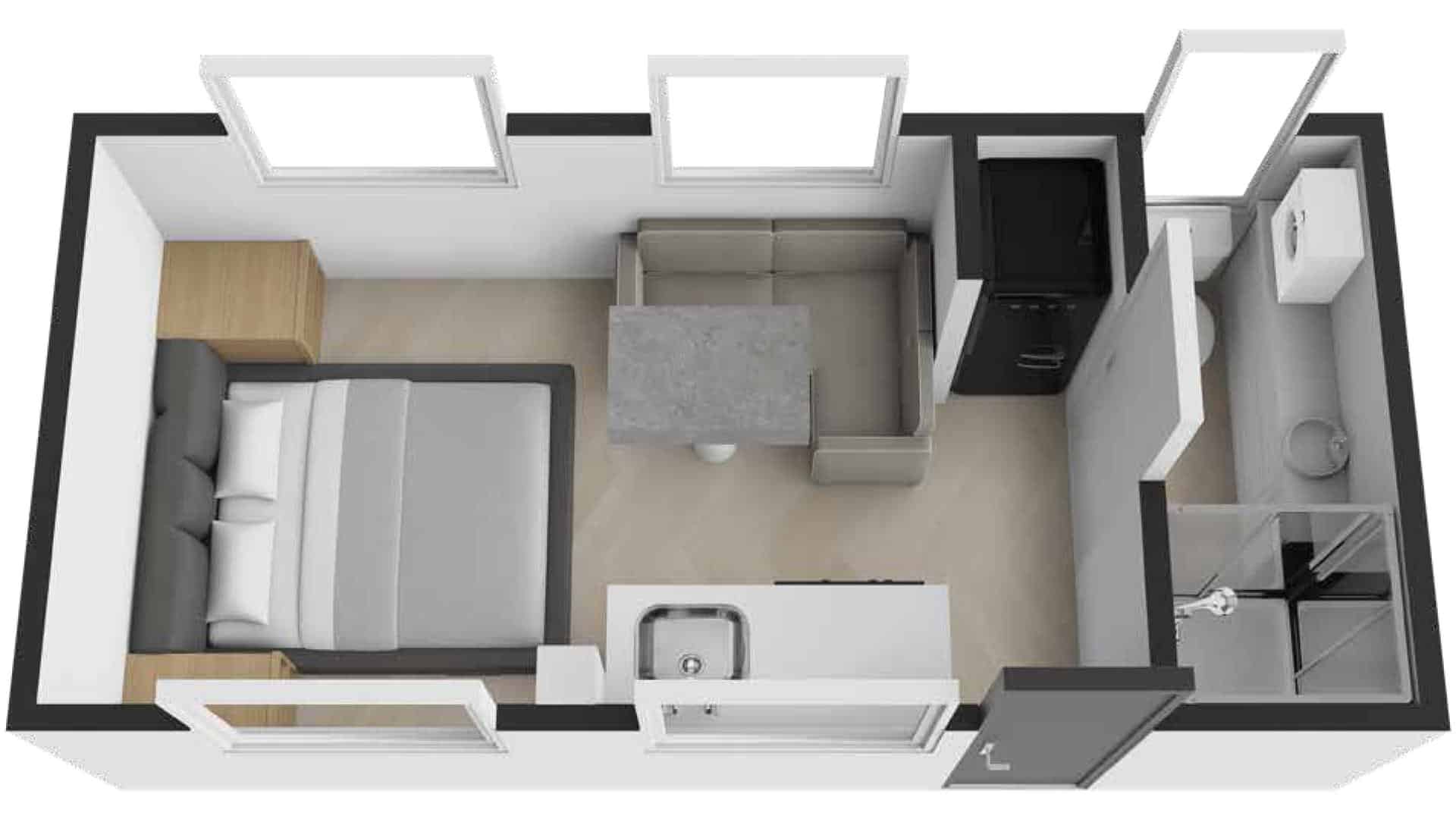 MR16 Caravan Floorplan