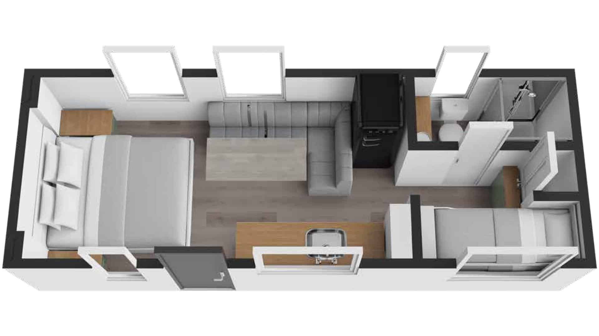 RO21 Caravan Floorplan